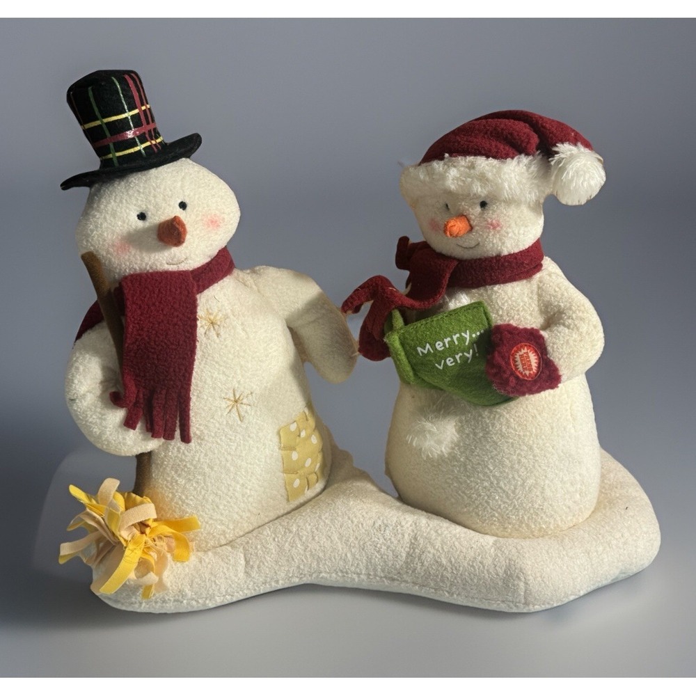 2003 PLUSH Hallmark Jingle Pals SINGING DANCING Snowmen We Wish You Merry TESTED